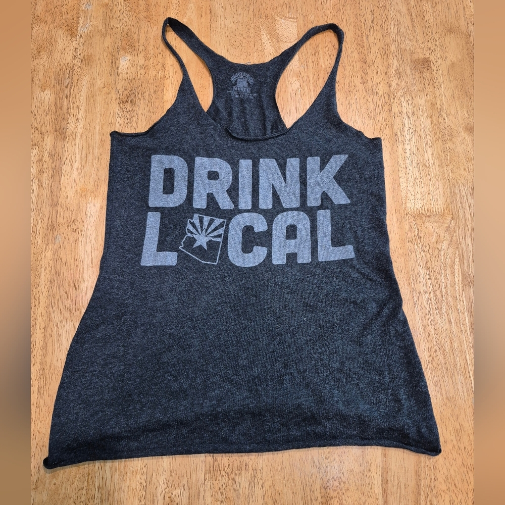 EUC gray Drink Local Arizona Tank Top shirt